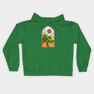 Stained Glass Cactuar Kids Hoodie